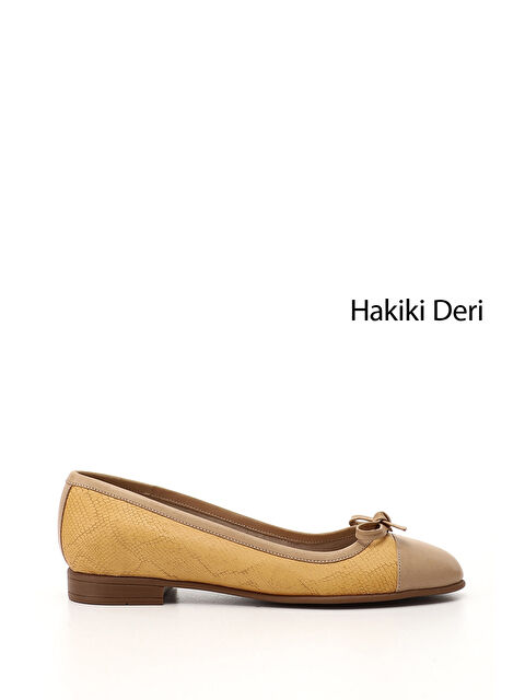 GÖNDERİ(R) Kadın A.HARDAL Fiyonklu Hakiki Deri Babet - S000493458-7379