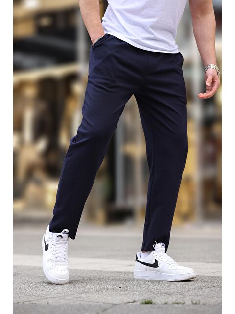 Madmext Lacivert Düz Paça Erkek Pantolon E6556 - S000436656-21164