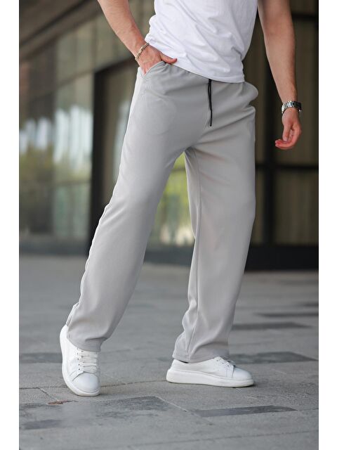 Madmext Boyalı Gri Beli Ayarlanabilir Cep Detaylı Bol Pantolon 6545 - S000436658-22875