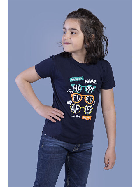 Toontoykids Erkek Çocuk Gözlük Baskılı Tişört - S000417910-21164