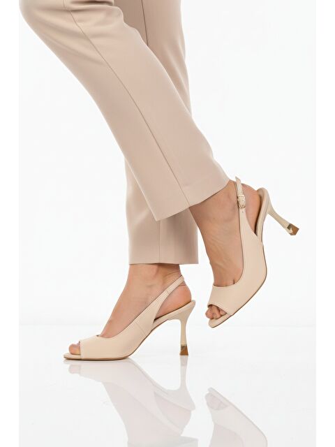 Ayakmod Ten İnce Topuklu Kadın Abiye Ayakkabı 655589 Z