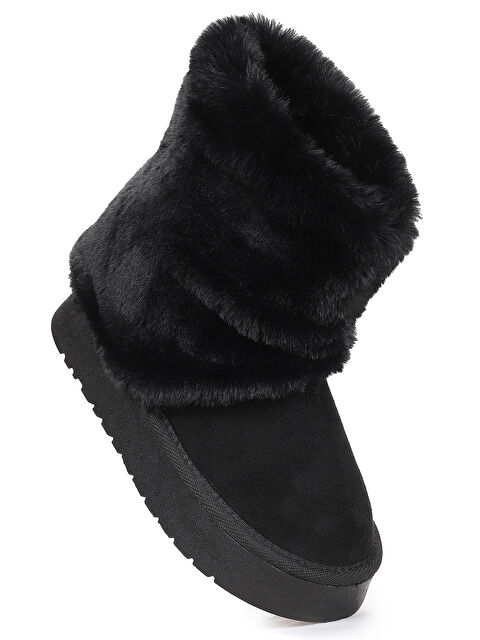 Kiko Kids Nera Kürklü Kız Çocuk Süet Bot Ayakkabı - S000470566-19351
