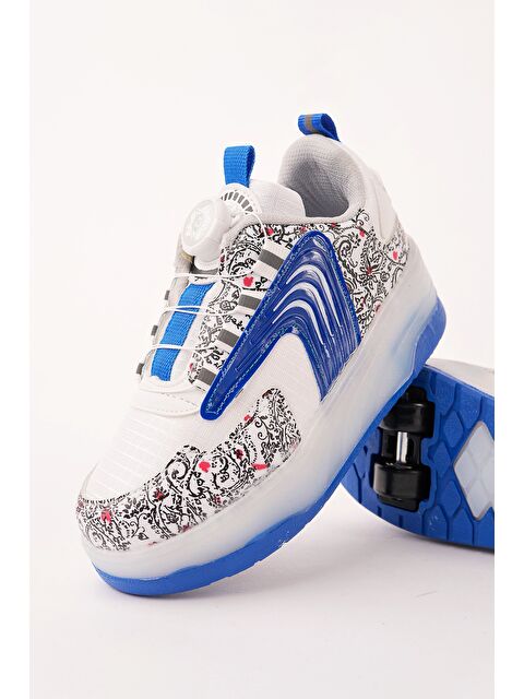 Muggo FLOW Çocuk Işıklı Patenli Tekerlekli Sneaker Spor Ayakkabı