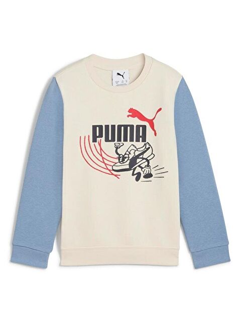 Puma Little Runners Crew Çocuk Bisiklet Yaka Sweatshirt