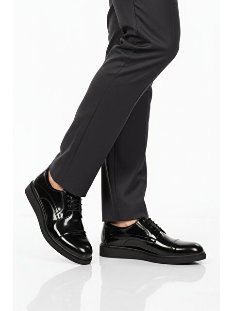 Ayakmod Siyah Rugan Hakiki Deri Erkek Casual Ayakkabı 917 M