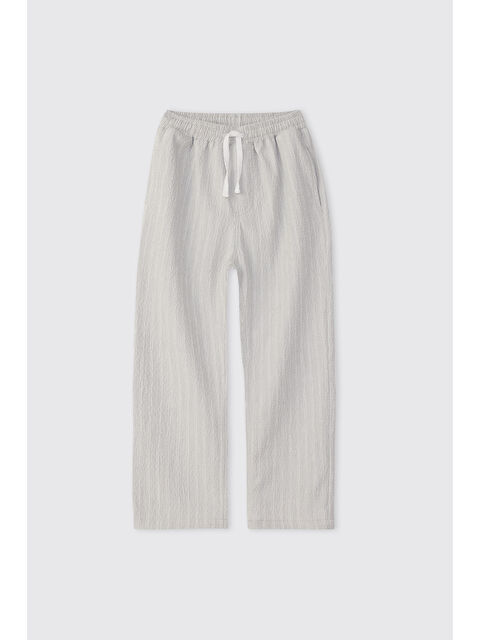 Panço Erkek Çocuk Çizgili Gri Pantolon - S000531748-20600