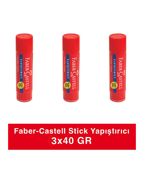 Faber-Castell Stick Yapıştırıcı 40 gr 3 adet - S000419509-10231