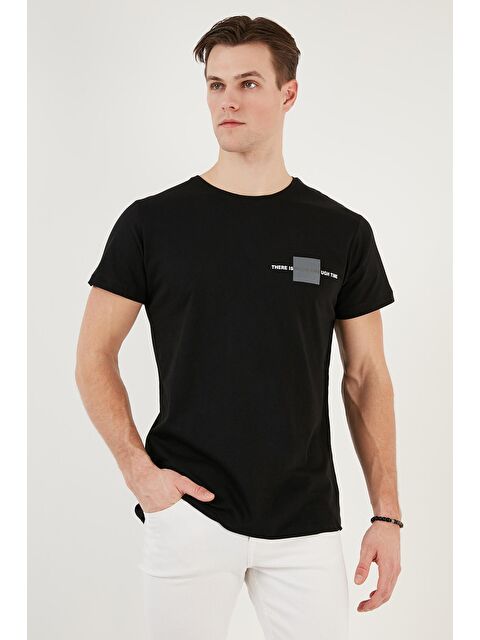 Buratti Bisiklet Yaka %100 Pamuk Slim Fit Tişört 541THERE - S000139045-19351