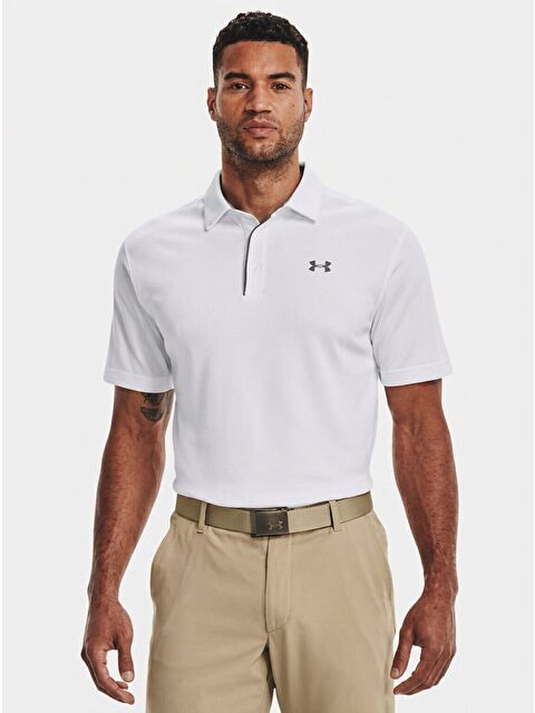 Under Armour Tech Erkek Beyaz Polo Yaka Tişört