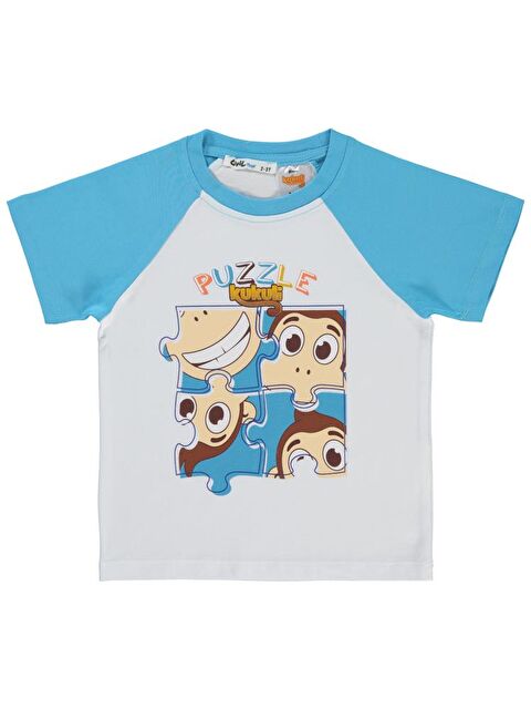Civil Boys Kukuli Puzzle Baskılı 2-5 Yaş Tişört - S000466337-20063