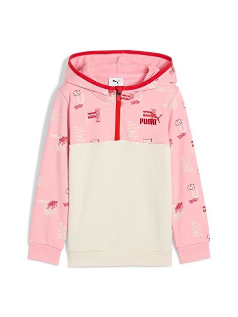 Puma Little Runners Half-Zip Çocuk Bisiklet Yaka Sweatshirt