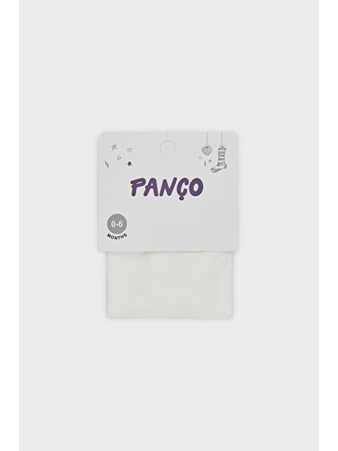Panço Kız Bebek Mikro Ekru Külotlu Çorap - S000509190-19965