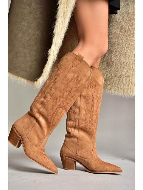 Fox Shoes T2677652 Taba Kadın Çizme - S000298390-37454