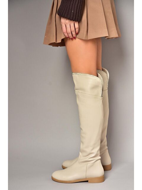 Fox Shoes T8486435 Bej Kadın Çizme - S000298370-19928