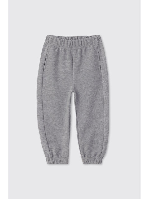 Panço Erkek Bebek Cepli Gri-Melanj Eşofman Altı - S000524300-74