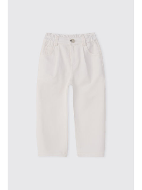 Panço Erkek Bebek Örme Beyaz Pantolon - S000531755-20063