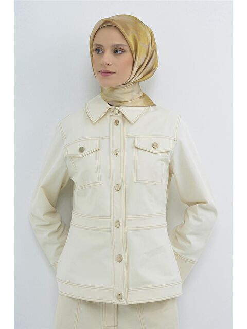 ARMİNE Saf İpek Twill Eşarp 9501D 34 - S000505017-20074