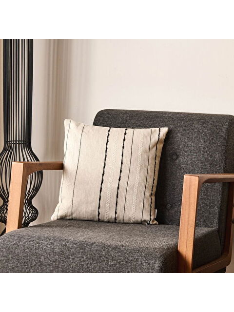 Evidea Soft Riley Kırlent - Ekru - 40x40 cm - S000511493-19965