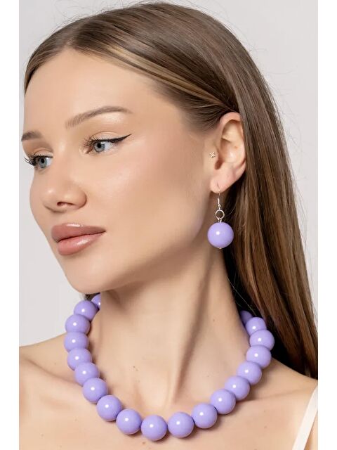 New Obsessions 20mm Büyük Boncuklu Küpe - S000426476-17878