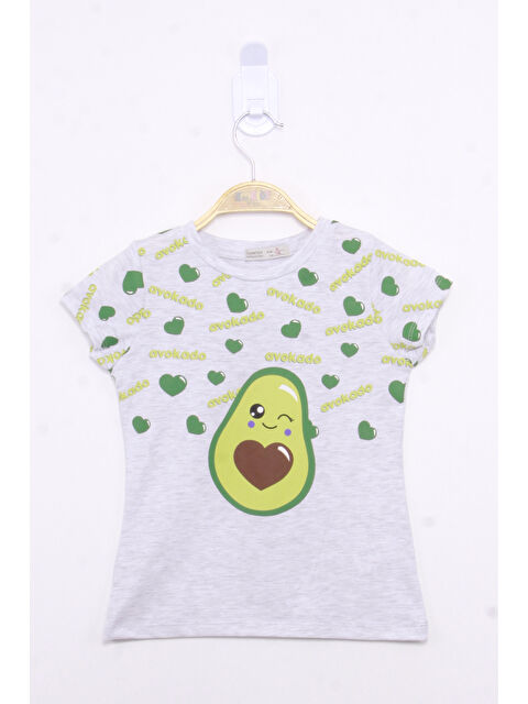Toontoykids Kız Çocuk Avokado Baskılı Tişört - S000361513-74