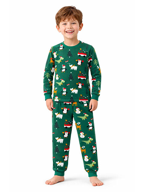 Myhanne Yılbaşı Konsept Erkek Çocuk Pijama Takımı 51339 - S000492697-18194
