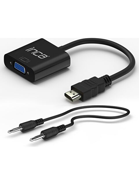 Inca IHTVJ-7S HDMI to VGA Siyah Jaklı Ses Kablosu - S000420439-19351