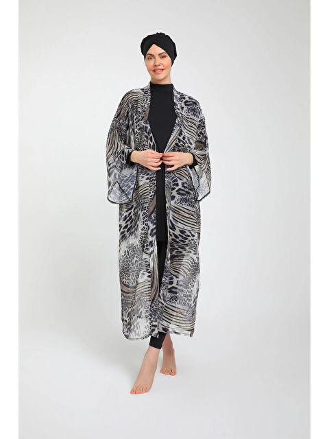 Myhanne Desenli Kadın Tesettür Mayo Takım 3790 - S000389964-19351