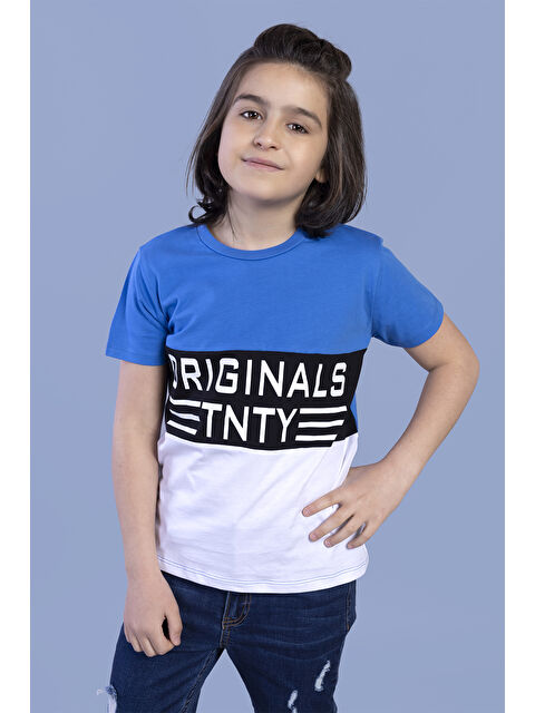 Toontoykids Erkek Çocuk Garni Detaylı Baskılı Tişört - S000417914-23710