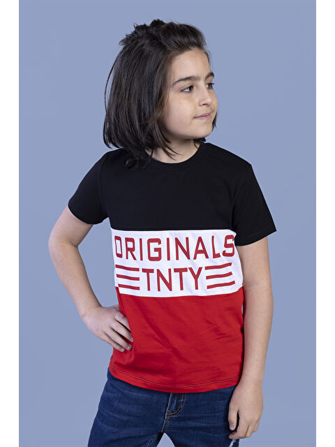 Toontoykids Erkek Çocuk Garni Detaylı Baskılı Tişört - S000417914-19351