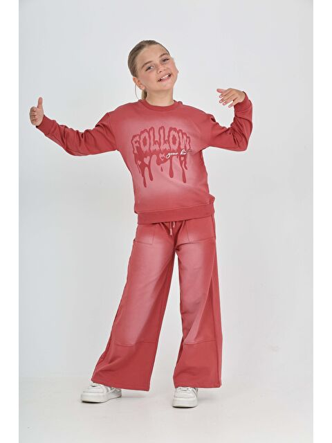 Toontoykids Kız Çocuk Follow Baskılı Eşofman Takım - S000411262-18657