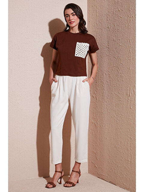 Lela Slim Fit Normal Bel Boru Paça Pantolon 668Yp5372 - S000346500-25636