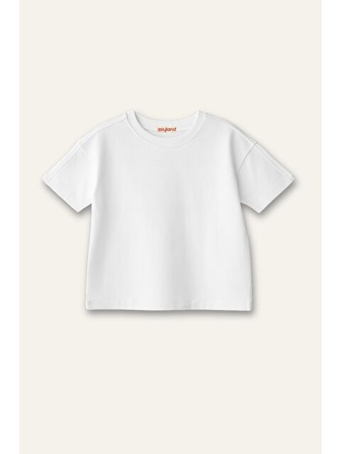ZEYLAND Erkek Çocuk Kısa Kol T-Shirt - Beyaz