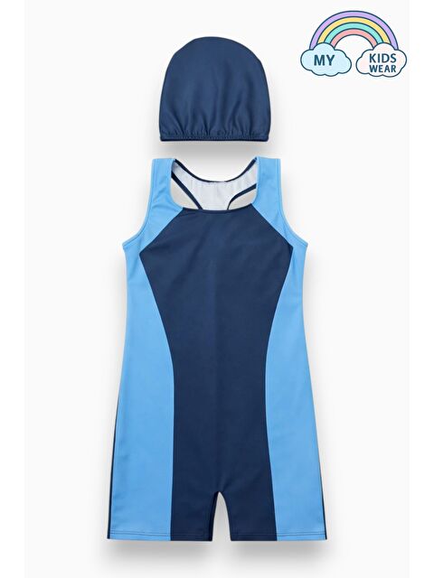 My Kids Wear Kız Çocuk Deniz Yüzücü Mayoları 5-16 Yaş 12601 - S000518104-17234