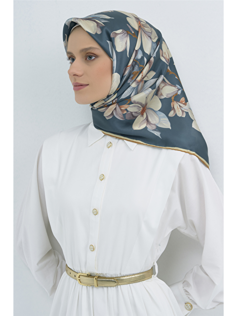 ARMİNE Saf İpek Twill Eşarp 9524D 83