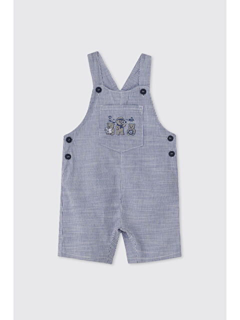 Panço Erkek Bebek Ayıcık Detaylı Lacivert Salopet - S000531765-21164