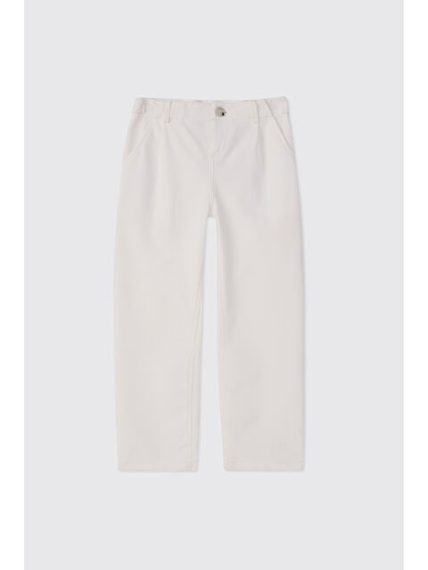 Panço Erkek Çocuk Örme Beyaz Pantolon - S000531766-20063