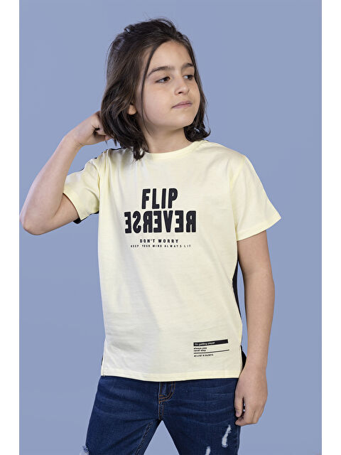 Toontoykids Erkek Çocuk İki Renkli Baskılı Tişört - S000417916-20072