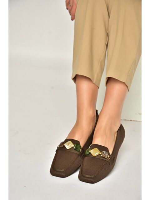 Fox Shoes Kahverengi Kadın Babet Y820400304 - S000518153-19413