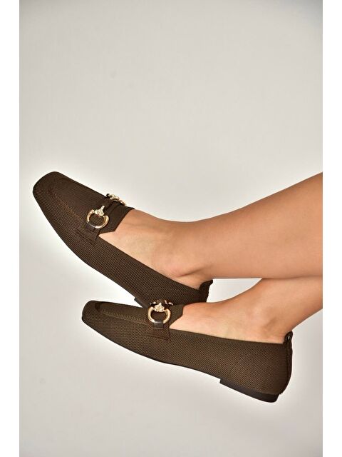 Fox Shoes Kahverengi Kadın Babet Y820400104 - S000518158-19413