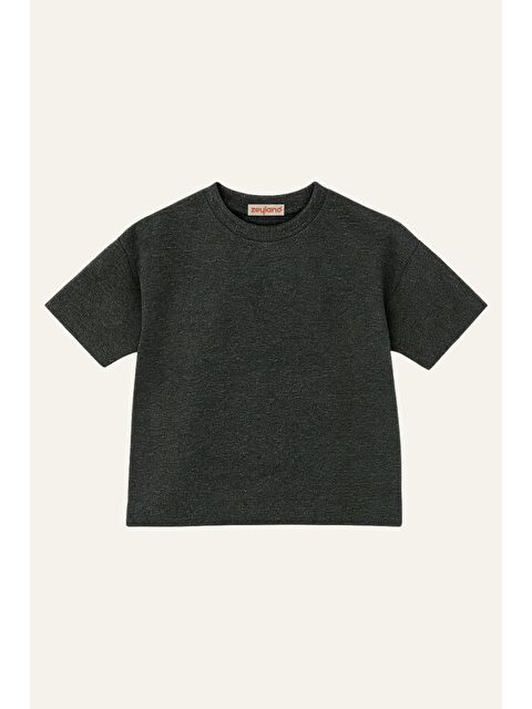 ZEYLAND Erkek Çocuk Kısa Kol T-Shirt - Antrasit
