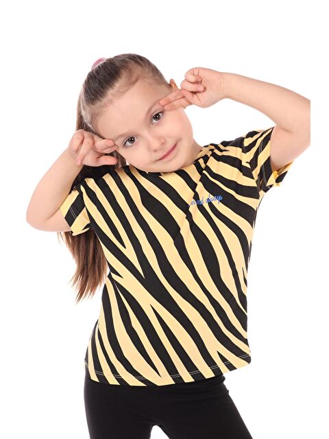 Toontoykids Kız Çocuk Baskılı Tişört