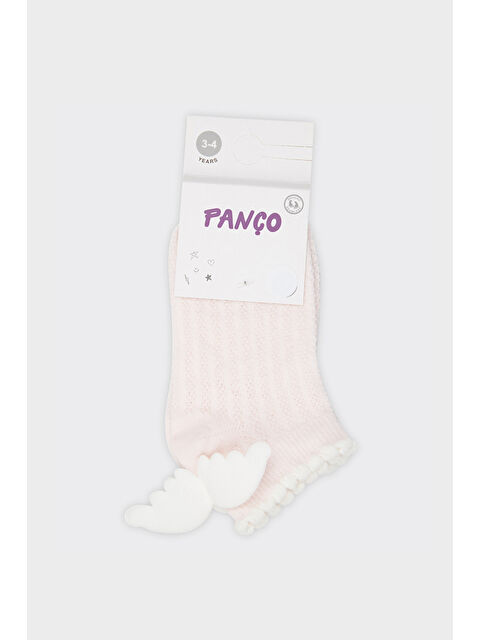 Panço Kız Çocuk Kanat Detaylı Patik Çorap - S000509195-23173