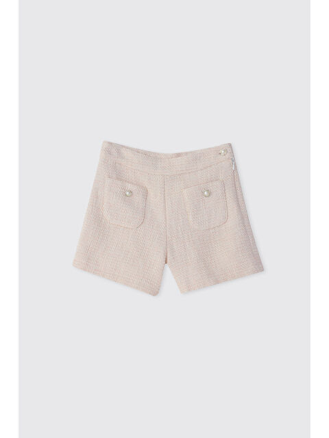 Panço Kız Çocuk Tüvit Pembe Şort - S000524311-20024