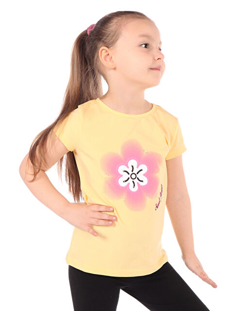 Toontoykids Kız Çocuk Baskılı Tişört