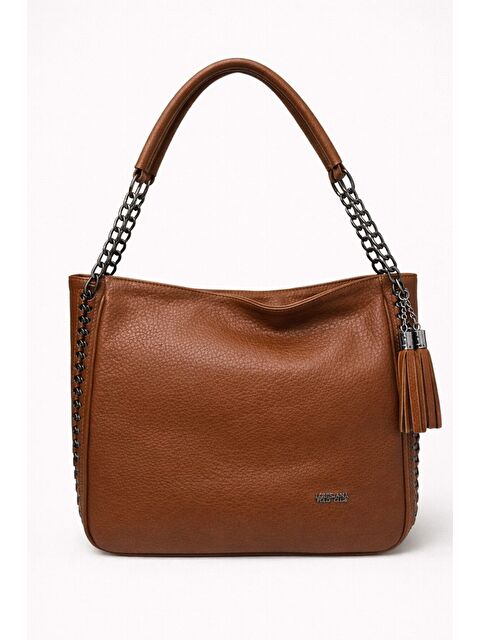 My Kids Wear Kadın Hakiki Deri Görünümlü Zincir Askılı Omuz Çantası 12654