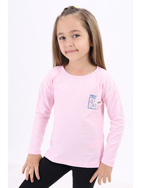 Toontoykids Kız Çocuk Baskılı Tişört