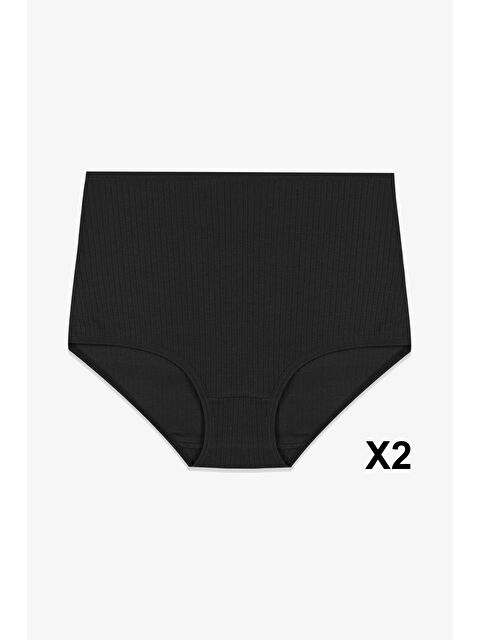 Koza İç Giyim Kadın 5'li Fitilli Curve Büyük Beden Ekstra Yüksek Bel Külot - S000312468-5300