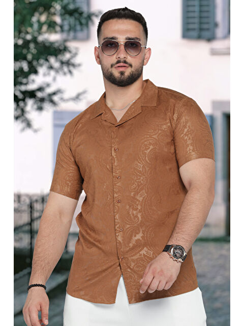 Mishar İtalia Slim Fit Desenli Aerobin Erkek Gömlek - S000300659-19413