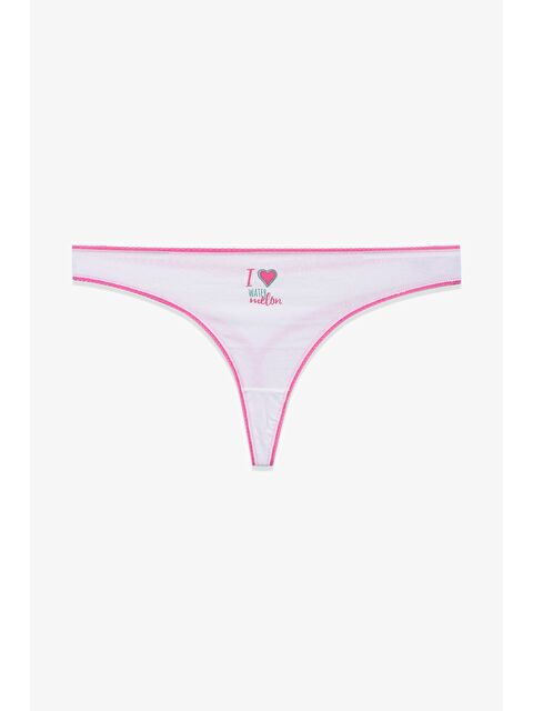 Koza İç Giyim Kadın 3'lü Pamuklu Desenli Tanga - S000250620-37390