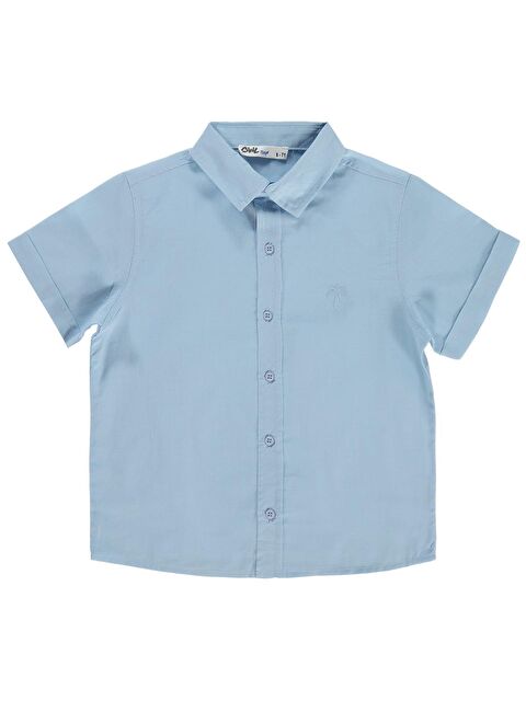 Civil Boys Basic Kısa Kol 6-9 Yaş Gömlek - Mavi